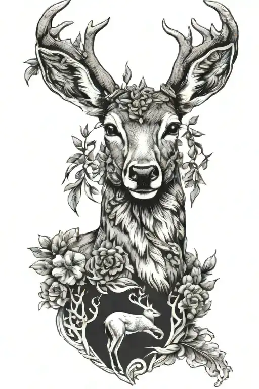 Whitail deer, Mallard, Turkey tattoo design idea