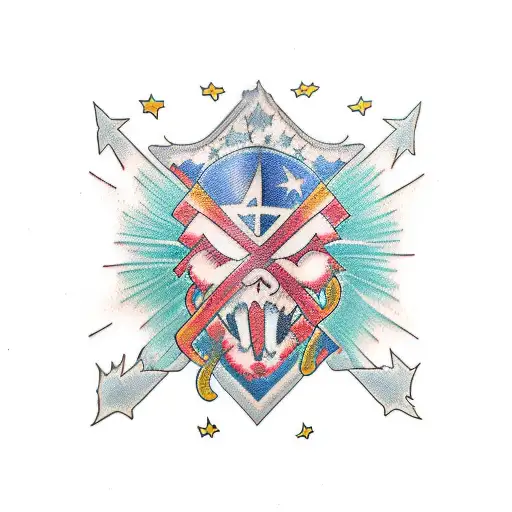 h 3 emo style tattoo design idea