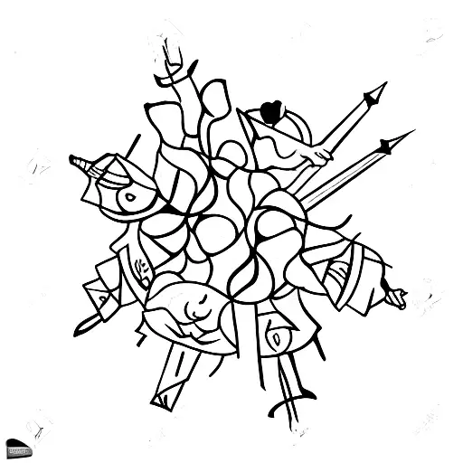 camino de santiago pilgrim shell tattoo design idea