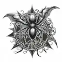 phantom troupe spider tattoo design idea