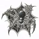 phantom troupe spider tattoo design idea