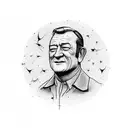 John Wayne riding a comet tattoo design idea