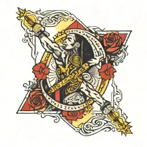 Tarot Card: Strength  tattoo design idea