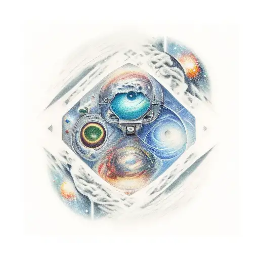 rick looking the galaxy tattoo design idea