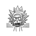 rick and morty tattoo design idea