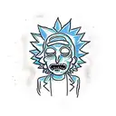 rick and morty tattoo design idea