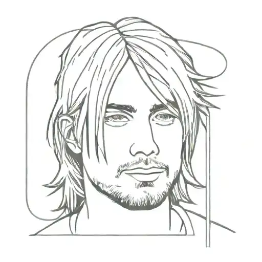 Kurt Cobain tattoo design idea