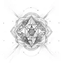 An original tattoo design which includes my 3 kids names and birth signs Alma - Leo Miel - Aries Ari - Gemini tattoo design idea