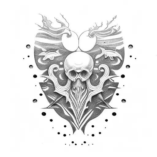 Nova Scotia and Ocean  tattoo design idea