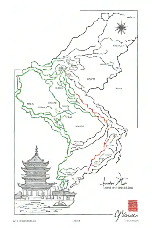 my trip: China Vietnam Peru Florida California Hawaii tattoo design idea