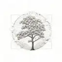 dogwood tree for man tattoo design idea
