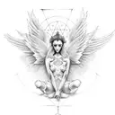 3 angels  tattoo design idea