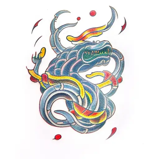 jormungandr tattoo design idea