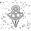 lock and key tattoo design idea