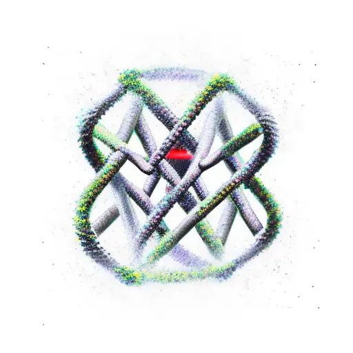 Dna motorcycle chain tattoo design idea