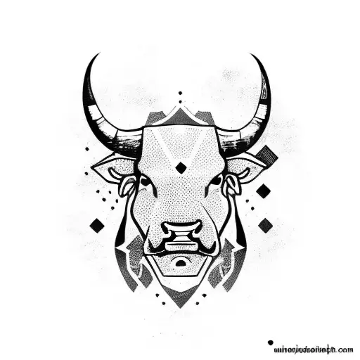 bull and chinesse tattoo design idea