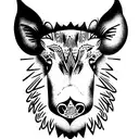 wild boar tattoo design idea