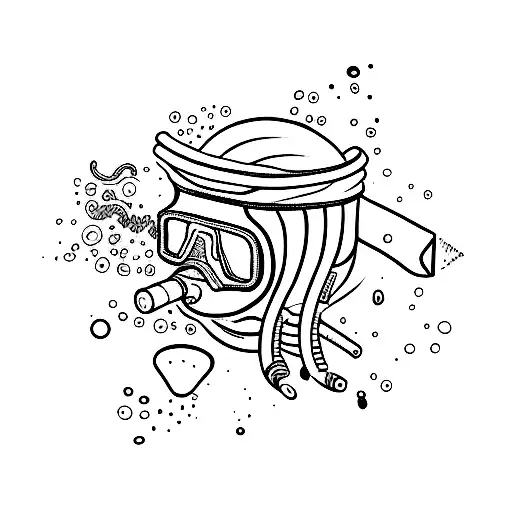 niveau 4 diving  tattoo design idea