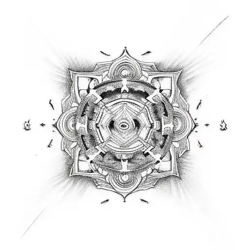 DBZ mandala  tattoo design idea