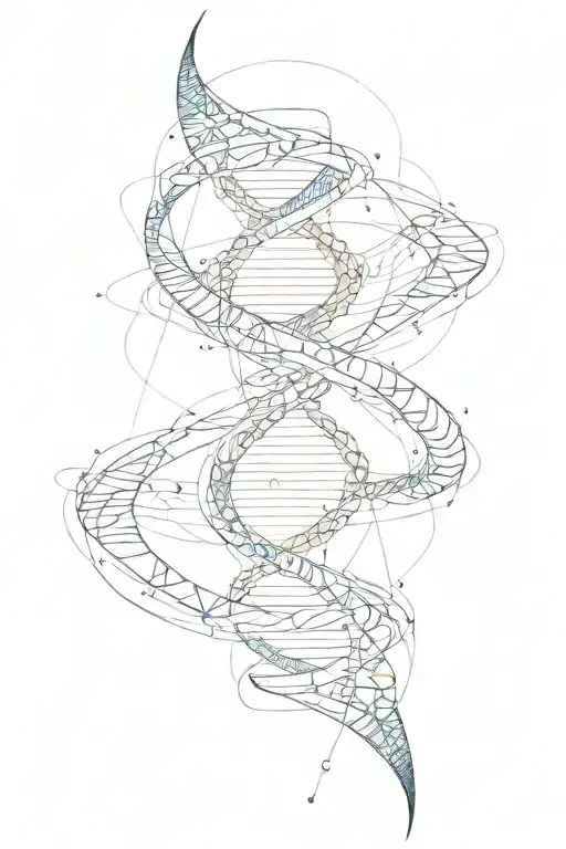 I want you to get me a tattoo. It should look like this: A DNA strand should be formed from the sine and cosine tattoo design idea