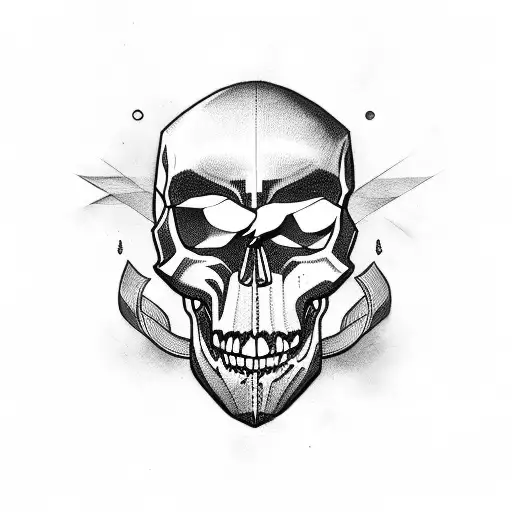 skull candy tattoo design idea