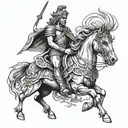 Alexander The Great tattoo design idea