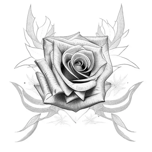 Rose  'Bonnie'  tattoo design idea