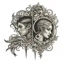 There are two sides to every story. tattoo design idea