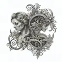 There are two sides to every story. tattoo design idea