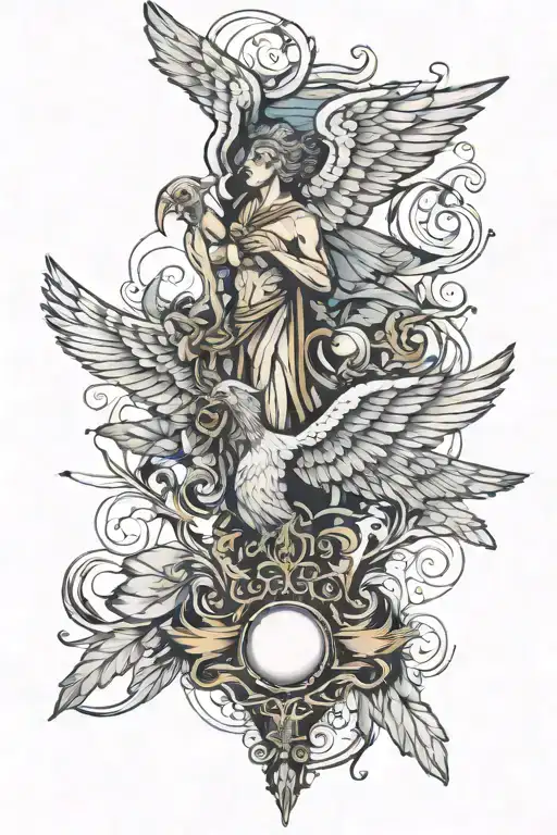 icarus and daedalus tattoo design idea
