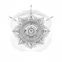 Ashoka chakra tattoo design idea