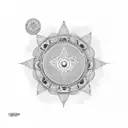 Ashoka chakra tattoo design idea