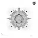 Ashoka chakra tattoo design idea