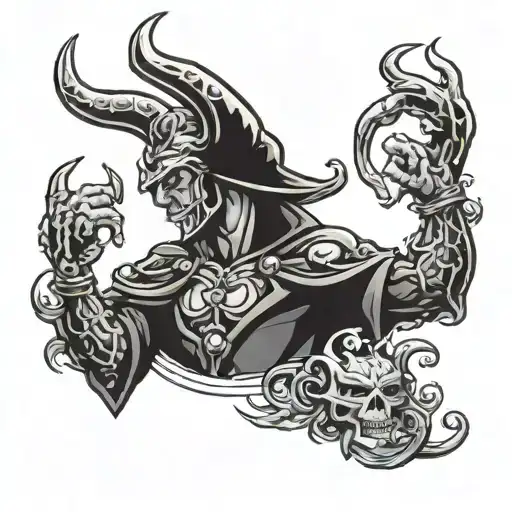 good fighting evil   tattoo design idea