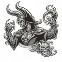 good fighting evil   tattoo design idea