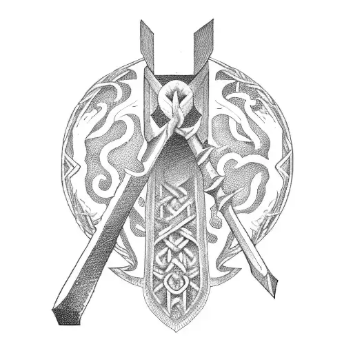 Amazon.com: Thor's Hammer Mjolnir God of Thunder Nordic Norse Viking Iron  On Patch (4.0 inch-PC1)