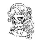 bratz doll tattoo design idea