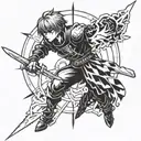 kurapika tattoo design idea