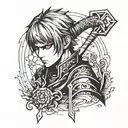 kurapika tattoo design idea