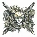 kurapika tattoo design idea