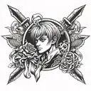 kurapika tattoo design idea