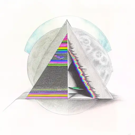 Two Pink Floyd albums: "The Wall" and "The Dark Side of the Moon". It should be perfect for forearm-hand tattoo design idea