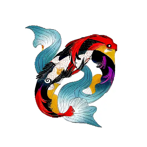 Koi Fish tattoo design idea