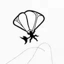 skydiving tattoo design idea