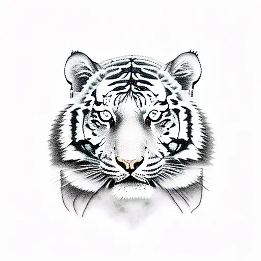 tiger with sharingan tattoo design idea