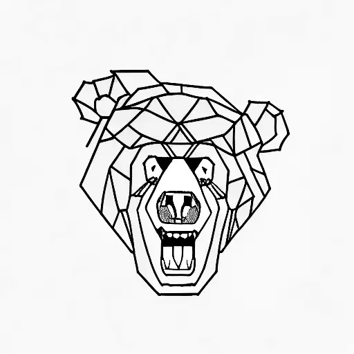 kanye heartbreak bear tattoo design idea
