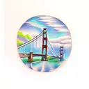 oak tree with Golden Gate Bridge  tattoo design idea