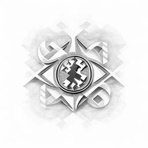 schalke Logo with a Depesche Mode reference  tattoo design idea