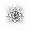 schalke Logo with a Depesche Mode reference  tattoo design idea