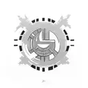 schalke Logo with a Depesche Mode reference  tattoo design idea